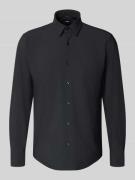 BOSS Regular Fit Businesshemd mit Kentkragen Modell 'JOE' in Black, Gr...