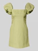 Forever New Cocktailkleid aus Leinen-Mix mit Puffärmeln Modell 'Aspen ...