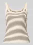 Levi's® Slim Fit Tank Top aus Baumwoll-Mix in Ecru, Größe L