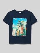 s.Oliver RED LABEL Regular Fit T-Shirt aus reiner Baumwolle in Marine,...