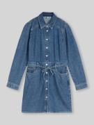 Tom Tailor Denim Jeanskleid mit Taillengürtel in Jeansblau, Größe L