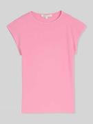 Tom Tailor Denim Regular Fit T-Shirt aus Baumwoll-Mix in Pink, Größe L
