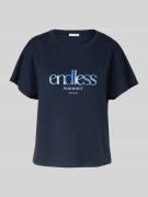 Tom Tailor Comfort Fit T-Shirt in Dunkelblau, Größe L