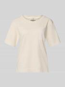 Marc O'Polo Regular Fit Strick-Shirt aus reiner Baumwolle in Stein, Gr...