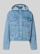 s.Oliver RED LABEL Relaxed Fit Jeansjacke aus Baumwoll-Mix in Jeansbla...