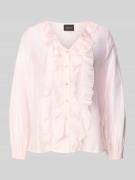 s.Oliver BLACK LABEL Regular Fit Bluse aus Lyocell-Mix in Rose, Größe ...