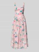 Bardot Midikleid im Allover-Look Modell 'CARTIA' in Rose, Größe 34