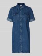 Noisy May Jeanskleid mit Brusttaschen Modell 'NEW SIGNE' in Bleu, Größ...