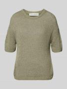 Marc O'Polo Loose Fit Pullover aus Baumwoll-Mix in Hellgruen, Größe L