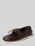 HUGO Loafer aus echtem Leder Modell 'DARCY_BOAT_IT' in Dunkelbraun, Gr...