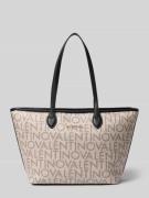 VALENTINO BAGS Shopper mit Logo-Muster und Label-Applikation in Black,...