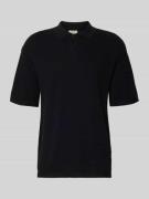 Redefined Rebel Relaxed Fit Poloshirt Modell 'FERDINAND' in Black, Grö...