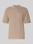 Redefined Rebel Relaxed Fit Poloshirt Modell 'FERDINAND' in Beige, Grö...