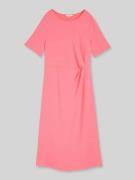 Tom Tailor Regular Fit Midi-Kleid mit Knoten-Detail in Pink, Größe 34