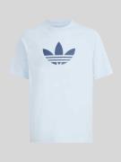 adidas Originals Regular Fit T-Shirt aus reiner Baumwolle in Hellblau,...