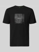 BOSS Green Regular Fit T-Shirt mit Logo Print in Black, Größe L