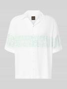 BOSS Orange Regular Fit Freizeithemd in Weiss, Größe L