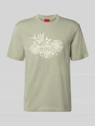 HUGO Regular Fit T-Shirt aus reiner Baumwolle Modell 'DANGEN' in Mint,...