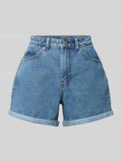 Vero Moda Loose Fit Jeansshorts aus Baumwoll-Mix Modell 'ZURI' in Jean...