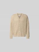 MM6 Maison Margiela Relaxed Fit Cardigan in Strick-Optik in Beige, Grö...