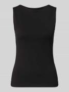 Vero Moda Slim Fit Top aus Baumwoll-Modal-Mix Modell 'PANDA' in Black,...