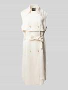 BOSS Midikleid aus Lyocell-Leinen-Mix Modell 'Cifasia' in Offwhite, Gr...
