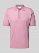 Samsøe Samsøe Regular Fit Poloshirt aus Woll-Mix Modell 'ROWAN' in Ros...