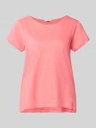 Tom Tailor Relaxed Fit T-Shirt aus reiner Baumwolle in Pink, Größe L