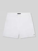 Tommy Hilfiger Regular Fit Badehose mit Label Stitching in Hellblau, G...