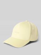 HUGO Basecap mit Logo Detail aus reiner Baumwolle in Hellgelb, Größe 1