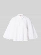 EMME Regular Fit Bluse mit Stitchings Modell 'MAMICO' in Weiss, Größe ...