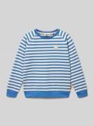 Steiff Sweatshirt mit Motiv-Stitching und Label-Detail in Blau, Größe ...