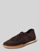 BOSS Low Top Sneaker in Mesh-Optik Modell 'CARLYNN' in Dunkelbraun, Gr...