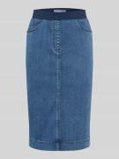 Raphaela By Brax Knielanger Jeansrock mit elastischem Bund in Blau, Gr...