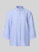 TONI Relaxed Fit Leinenbluse mit 3/4-Arm Modell 'Clay' in Hellblau, Gr...