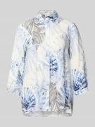 TONI Relaxed Fit Leinenbluse mit 3/4-Arm Modell 'Clay' in Hellblau, Gr...