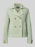 WHITE LABEL Zweireihige Jacke mit Ärmelriegeln in Mint, Größe 34