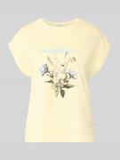 s.Oliver RED LABEL Relaxed Fit T-Shirt aus reiner Baumwolle in Hellgel...