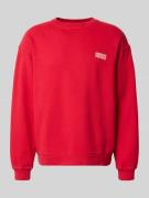 American Vintage Sweatshirt mit Logo Modell 'PLIZZY' in Rot, Größe L