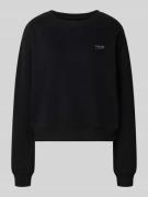 Tommy Jeans Relaxed Fit Sweatshirt aus Baumwoll-Mix in Black, Größe M