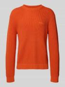 Tommy Jeans Regular Fit Strickpullover aus reiner Baumwolle in Orange,...