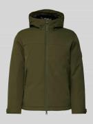 Tommy Hilfiger Regular Fit Funktionsjacke mit Kapuze in Oliv, Größe L