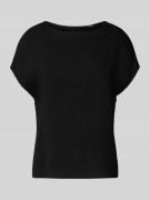 Someday Blusenshirt mit Rundhalsausschnitt Modell 'Zlamea' in Black, G...