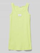 Calvin Klein Jeans Minikleid mit Label-Patch in Hellgruen, Größe 152
