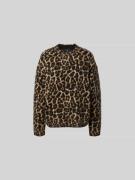 Anine Bing Relaxed Fit Pullover aus Woll-Alpaka-Mix in Mittelbraun, Gr...