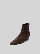 Anine Bing Stiefeletten mit Logo-Applikation in Dunkelbraun, Größe 37