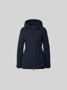 Moose Knuckles Daunenjacke mit Kapuze in Marine, Größe L