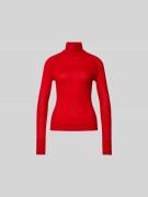 Victoria Beckham Longsleeve mit Rollkragen in Rot, Größe M