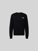 MAISON KITSUNÉ Sweatshirt mit Label-Stitching in Black, Größe S