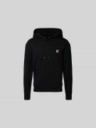 MAISON KITSUNÉ Hoodie mit Label-Stitching in Black, Größe S